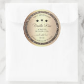 Elegant Gold Glitter Product Packaging Labels (Tas)