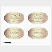 Elegant Gold Glitter Product Packaging Labels (Vel)