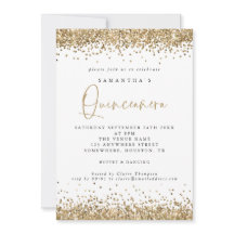 Elegant Gold Glitter Quinceañera 15e partij