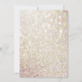 Elegant Gold Glitter Quinceañera 15e verjaardag Kaart (Achterkant)
