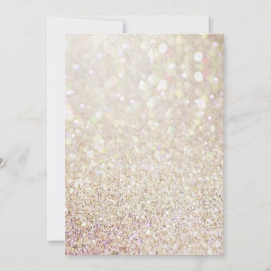 Elegant Gold Glitter Quinceañera 15e verjaardag Kaart (Achterkant)