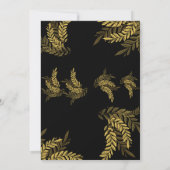 Elegant Gold Glitter Quinceañera 25ste deel bruilo Kaart (Achterkant)