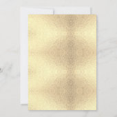 Elegant Gold Glitter Retirement Party Uitnodiging (Achterkant)