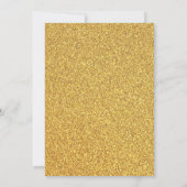 Elegant Gold Glitter Script-Afstuderen Kaart (Achterkant)