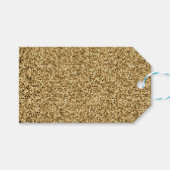 Elegant Gold Glitter Sparkle Cadeaulabel (Voorkant (Horizontaal))