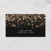 Elegant Gold Glitter Sparkles Event Organizer Visitekaartje (Achterkant)