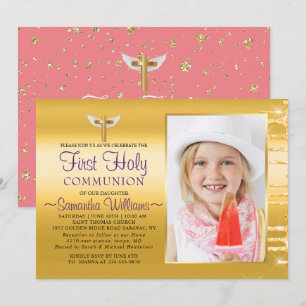 Elegant Gold Glitter stuurt foto's voor het eerst  Kaart