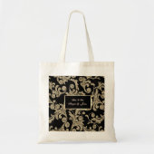 Elegant Gold Glitter Swirls Tote Bag (Voorkant)