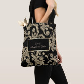 Elegant Gold Glitter Swirls Tote Bag (Dichtbij)