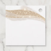 Elegant Gold Glitter Thank You Bedankjes Labels (Achterkant)