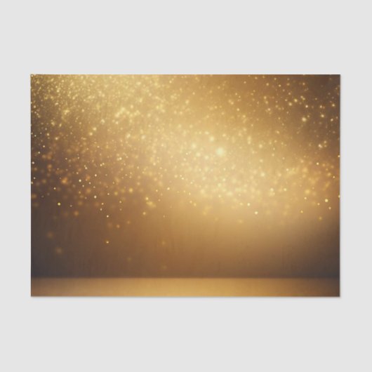 Elegant Gold Glitter Tissuepapier (Voorkant)