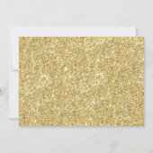 Elegant Gold Glitter Typografie 70e verjaardag Kaart (Achterkant)
