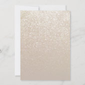 Elegant Gold Glitter Wedding Invitation Kaart (Achterkant)