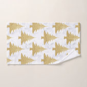 Elegant Gold Glitter & White marble kerstboom Bad Handdoek (Handdoek)