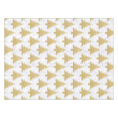 Elegant Gold Glitter & White marble kerstboom Tafelkleed (Voorkant (Horizontaal))