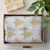 Elegant Gold Glitter & White marble kerstboom Tissuepapier (Geschenk)