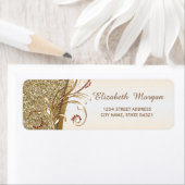 Elegant Gold Glittery Address Label (Insitu)