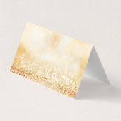 Elegant Gold Glittery Bokeh Hartelijk dank voor uw Visitekaartje (Achterkant)