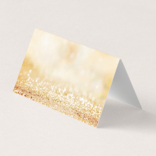 Elegant Gold Glittery Bokeh Hartelijk dank voor uw Visitekaartje (Achterkant)