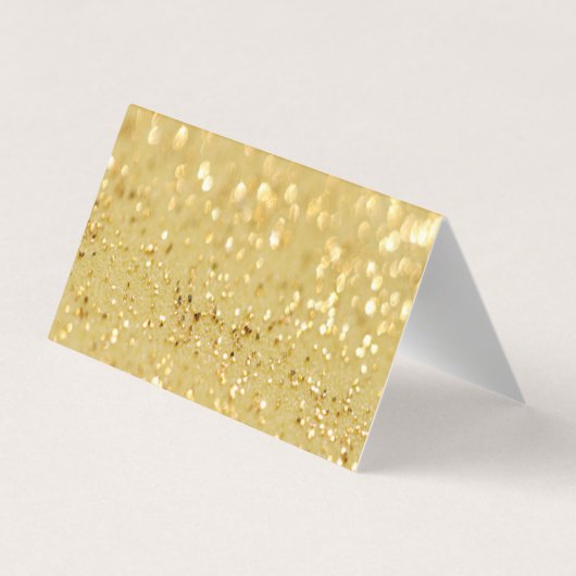 Elegant Gold Glittery Bokeh Hartelijk dank voor uw Visitekaartje (Achterkant)