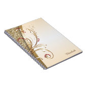 Elegant Gold Glittery - Persoonlijk Notitieboek (Rechterzijde)