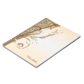 Elegant Gold Glittery - Persoonlijk Notitieboek (Linkerzijde)