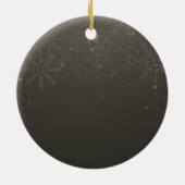  Elegant Gold  glow Christmas Tree Keramisch Ornament (Achterkant)