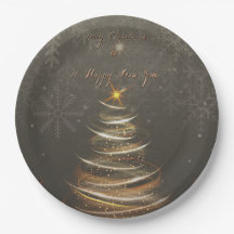  Elegant Gold  glow Christmas Tree