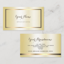 Elegant Gold Gradient Effect Professional Trendy Visitekaartje