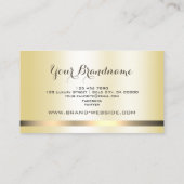 Elegant Gold Gradient Effect Professional Trendy Visitekaartje (Achterkant)