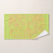 Elegant Gold Green Abstract Floral Pattern Bad Handdoek (Handdoek)