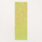 Elegant Gold Green Abstract Floral Yogamat (Voorkant)