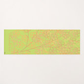 Elegant Gold Green Abstract Floral Yogamat (Voorkant (horizontaal))