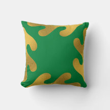 Elegant Gold Green Abstract lederen patroon
