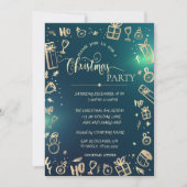 Elegant Gold Green Company kerst Kaart (Voorkant)