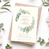 Elegant Gold Greenery Eucalyptus Leaf Wedding