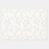 Elegant Gold Greenery Eucalyptus Leaves Inpakpapier Vel (Voorkant 2)