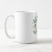 Elegant Gold Greenery Eucalyptus Personalized   Koffiemok (Links)