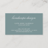 Elegant Gold Greenery Eucalyptus Visitekaartje (Achterkant)