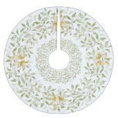 Elegant Gold Greenery Kerstmis Waterverf Modern Kerstboom Rok (Voorkant)