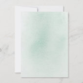 Elegant Gold Greenery slaat de datum op Aankondiging (Achterkant)