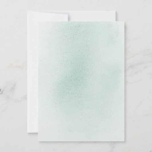 Elegant Gold Greenery slaat de datum op Aankondiging (Achterkant)