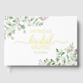 Elegant Gold Greenery Vrijgezellenfeest Gastenboek (Voorkant)