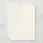 Elegant Gold Greenery Wedding Invitation Kaart (Achterkant)