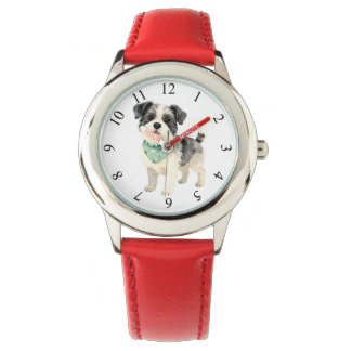 Elegant Gold Grooming Dog Personalized Collection Horloge