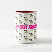 Elegant Gold Grooming Dog Personalized Collection Mok (Midden)