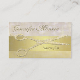 Elegant Gold Haarstylist — Herinnering voor benoem Afsprakenkaartje