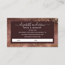 Elegant Gold Hair Stylist Salon Appointine