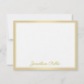 Elegant Gold Hand Script Text Sjabloon Luxe (Voorkant)