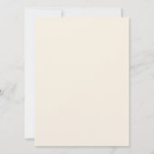 Elegant Gold-handgetekende Wreath Initialen Weddin Kaart (Achterkant)